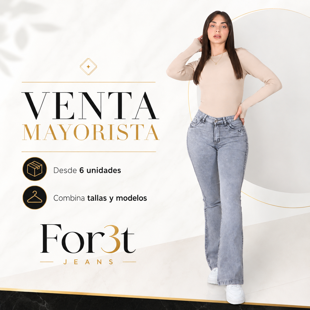 Venta mayorista For3t Jeans