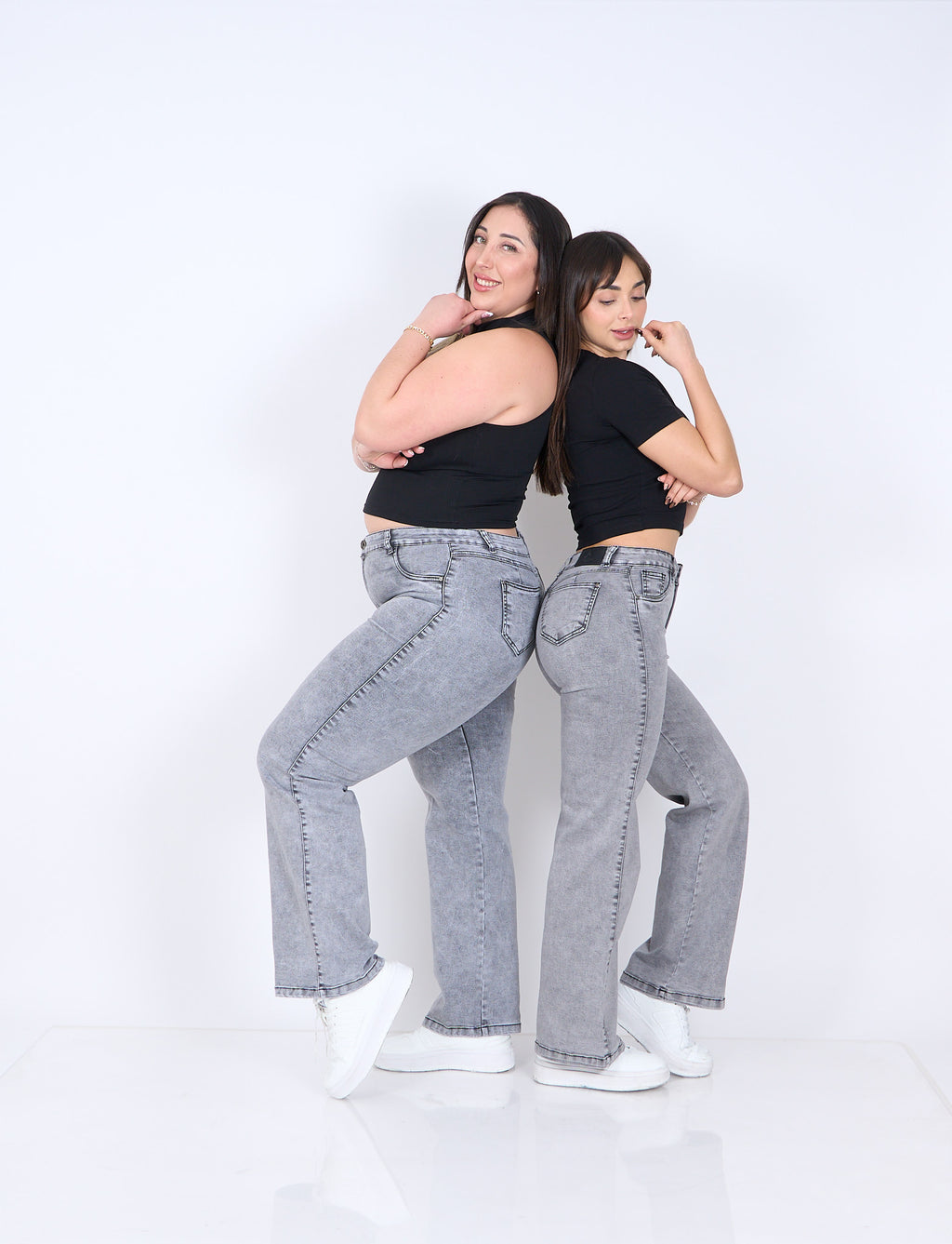 Wide Leg Clasico Gris