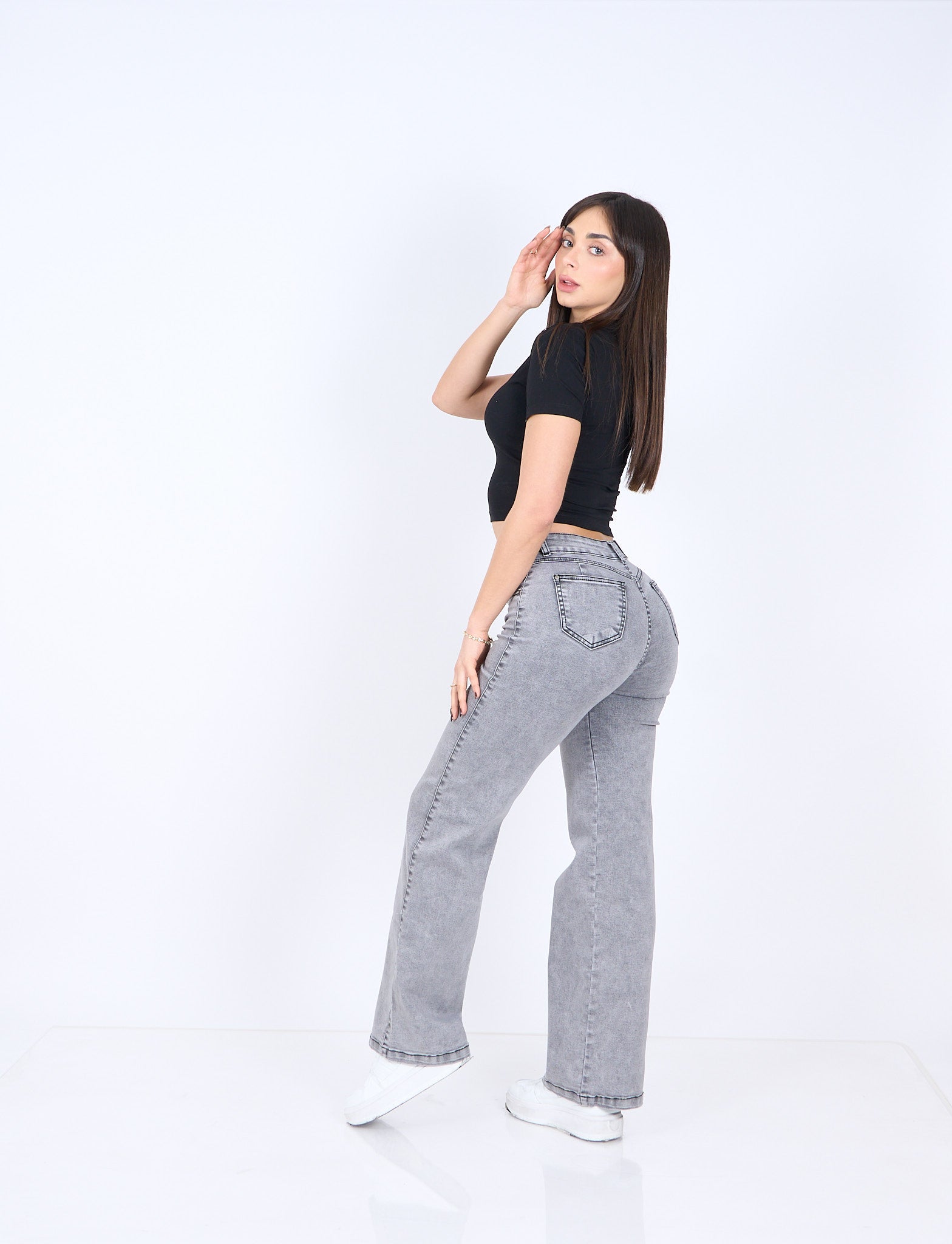 Wide Leg Clasico Gris