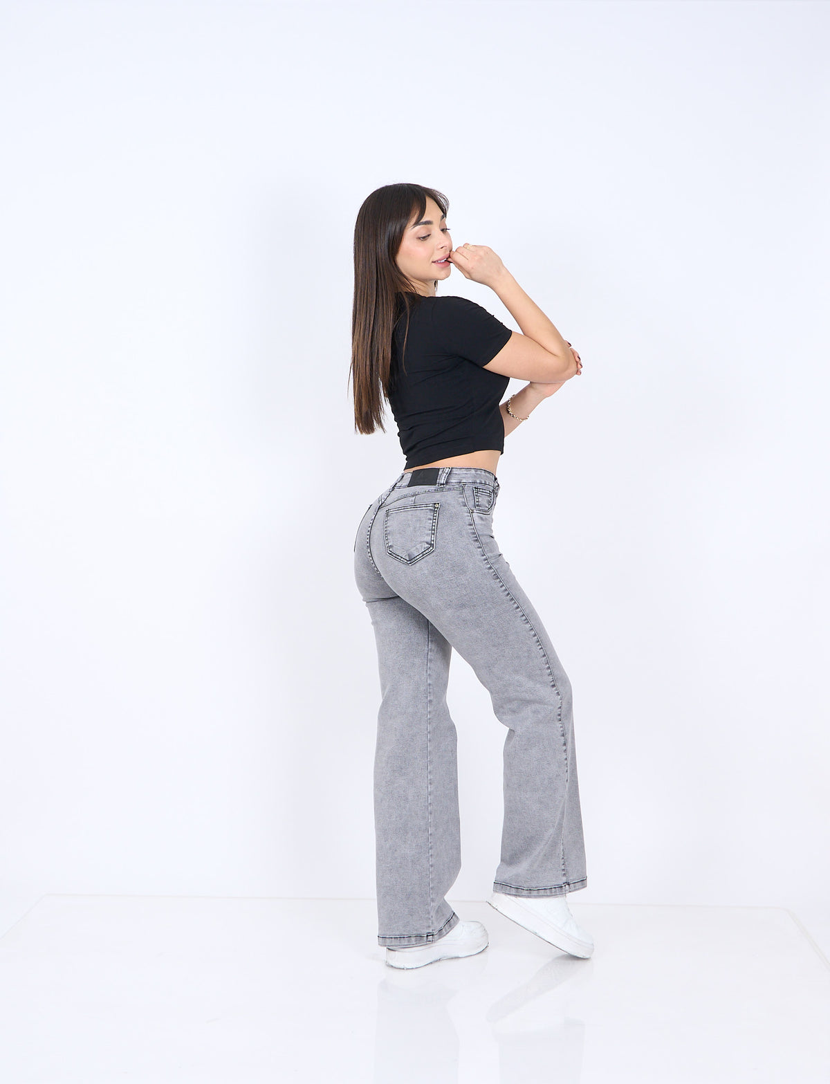 Wide Leg Clasico Gris