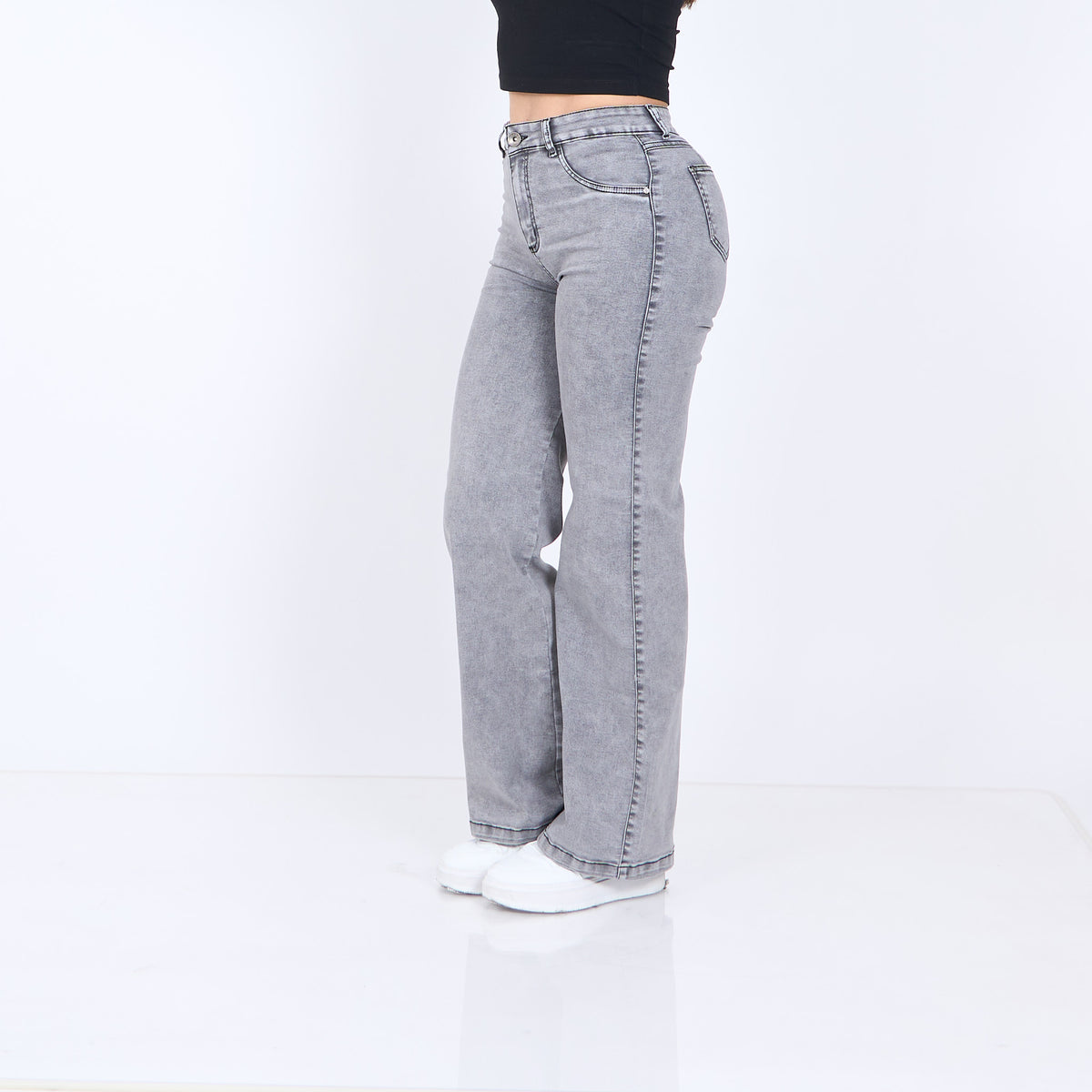 Wide Leg Clasico Gris