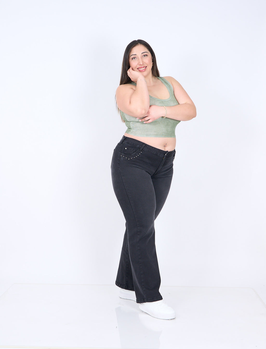 Wide Leg Tachas Tenue