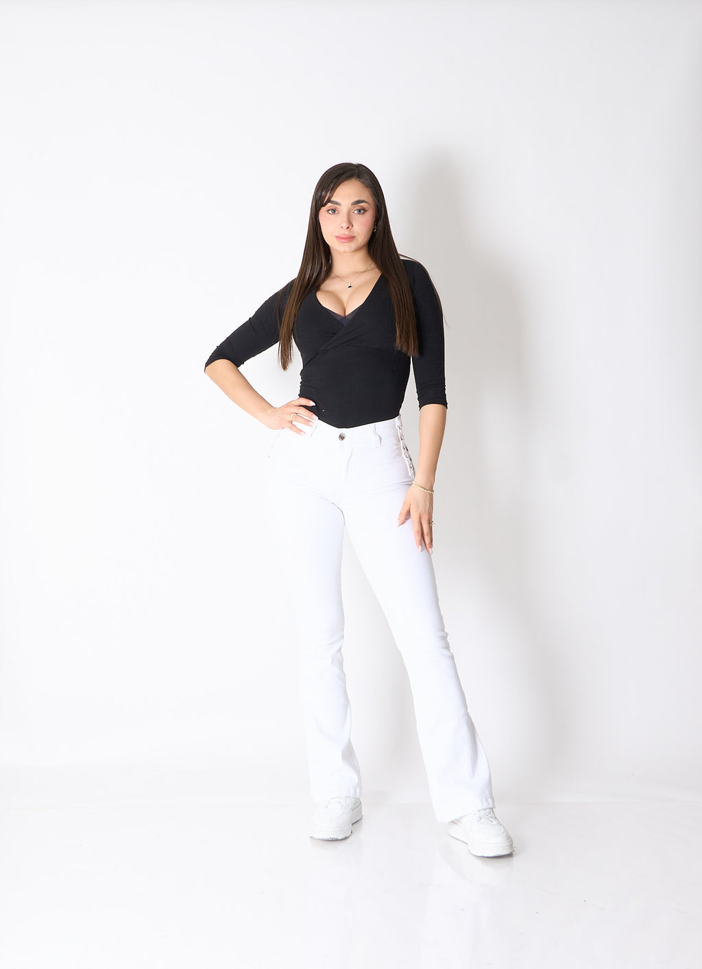 Flare Trenzado Blanco