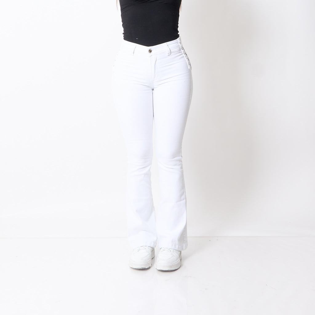 Flare Trenzado Blanco