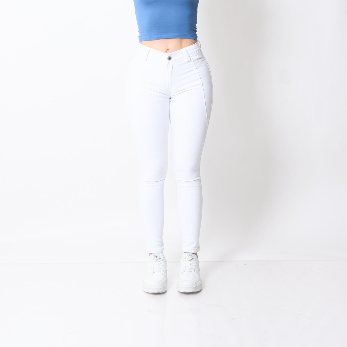 Skinny Vaquera Blanco