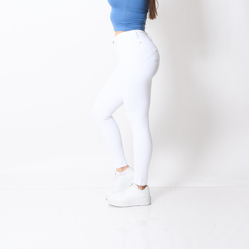 Skinny Vaquera Blanco