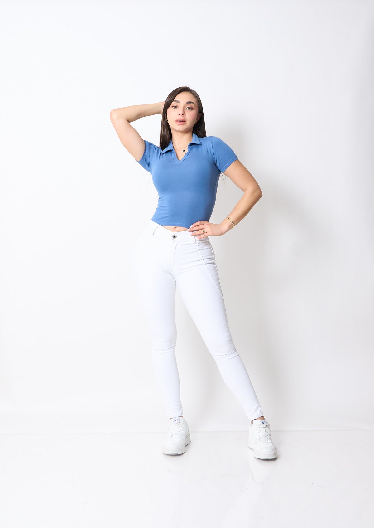 Skinny Vaquera Blanco