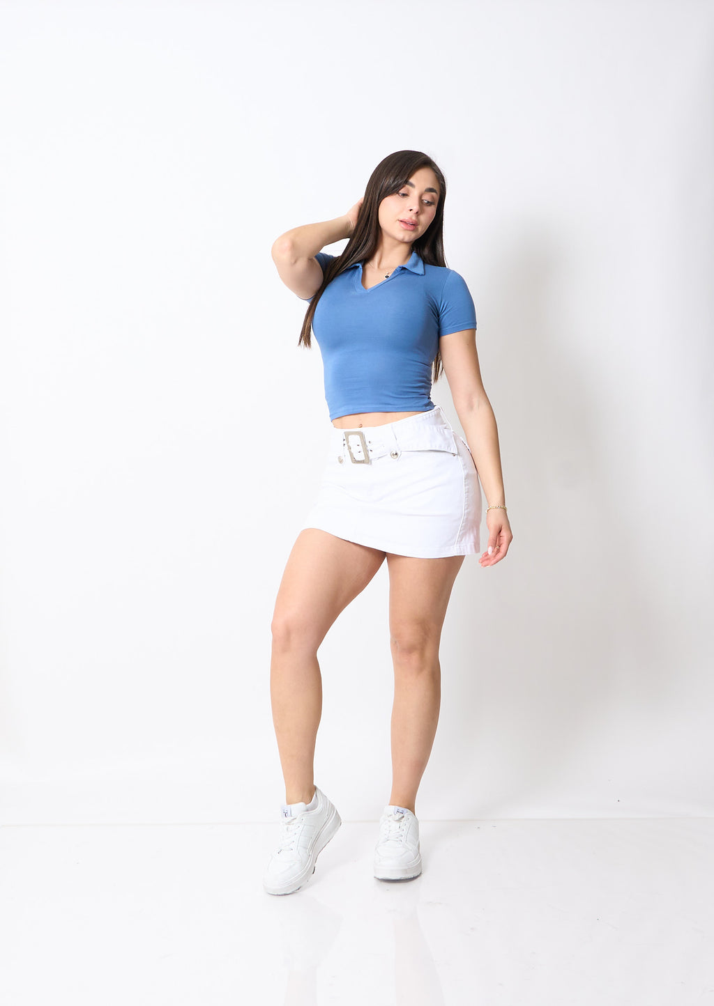 Falda Short Diva Blanco