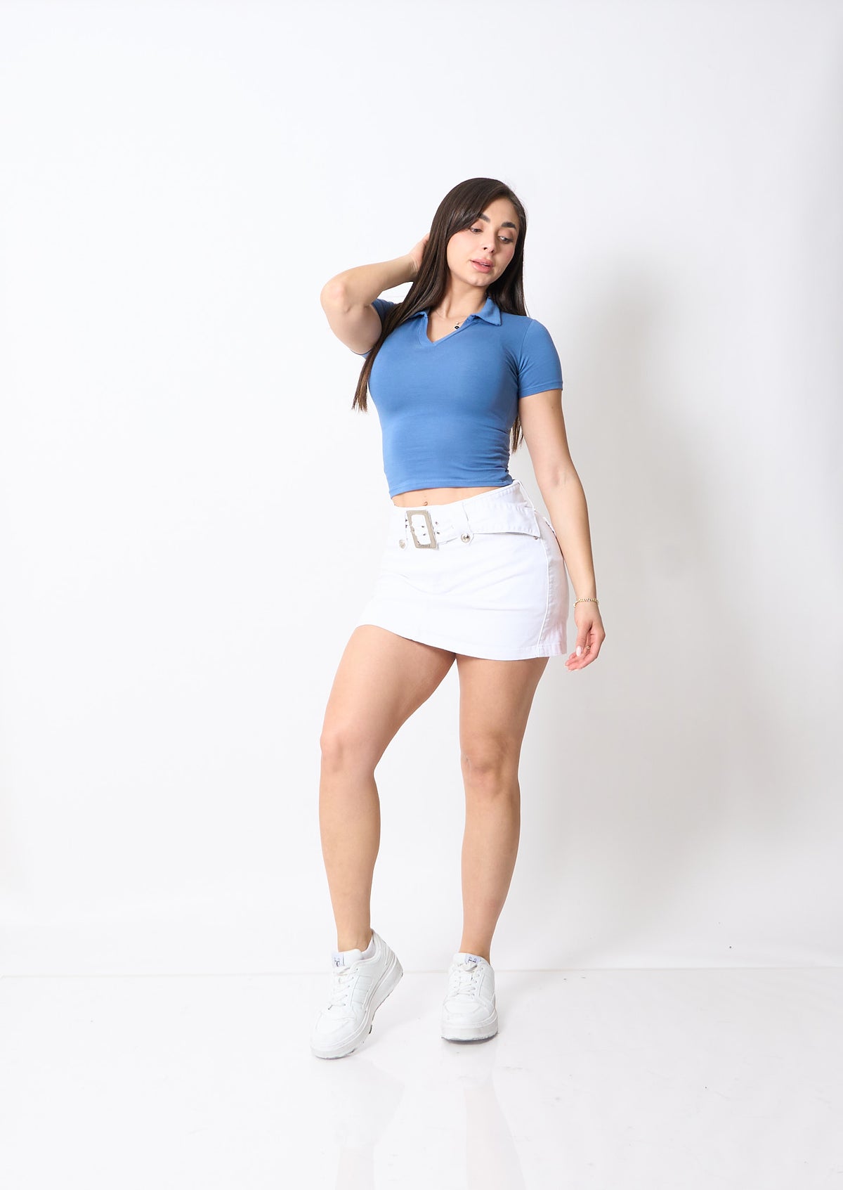 Falda Short Diva Blanco