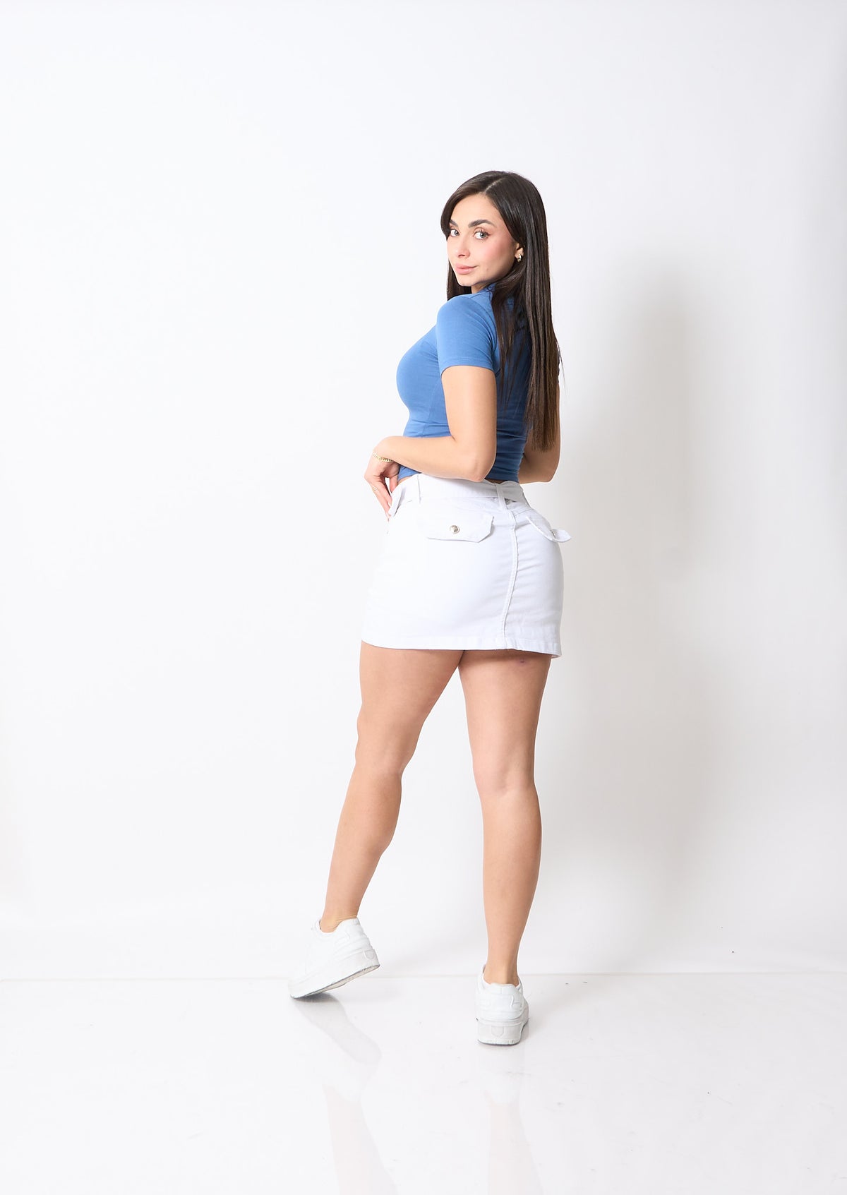 Falda Short Diva Blanco