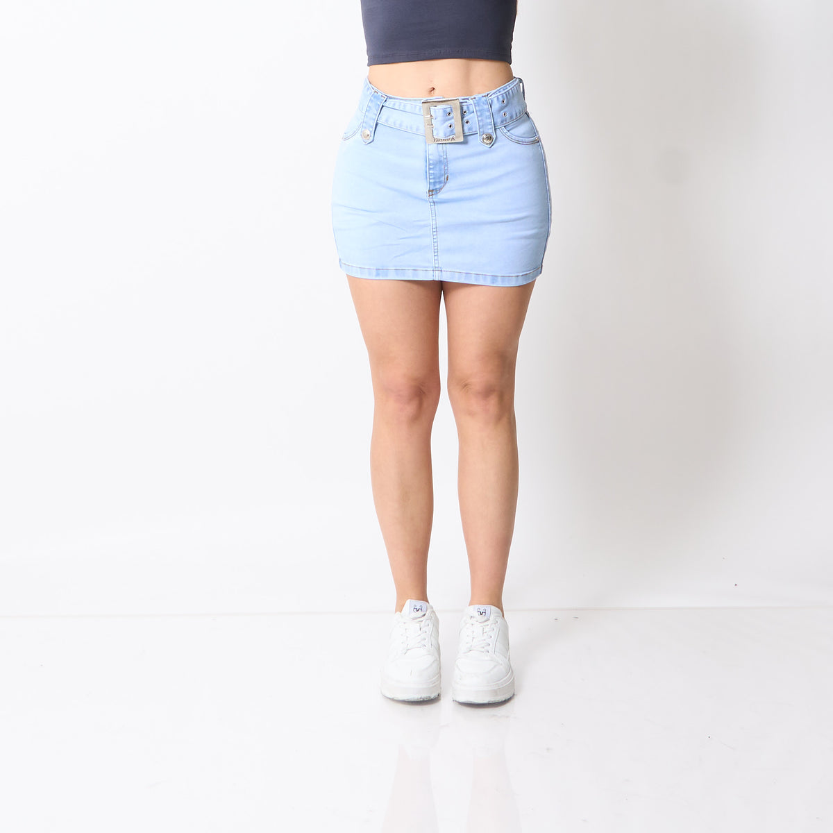 Falda Short Diva Celeste