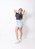 Falda Short Diva Celeste