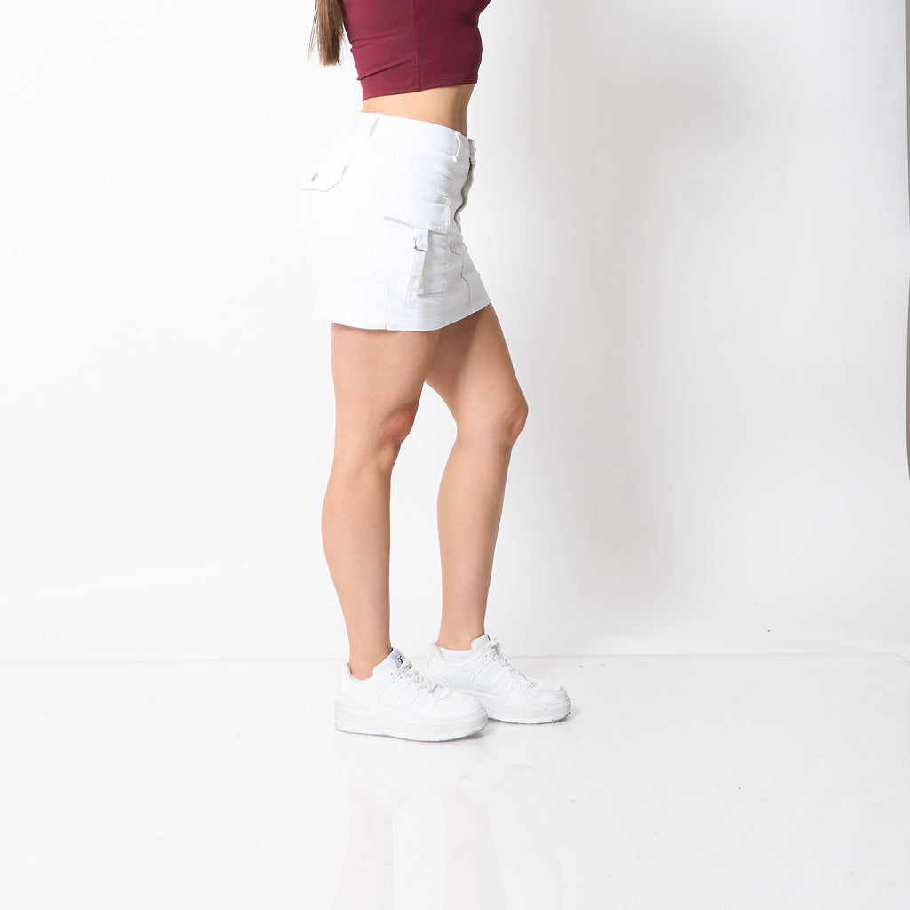 Falda Short Niza Blanco