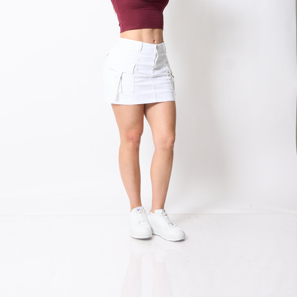 Falda Short Niza Blanco
