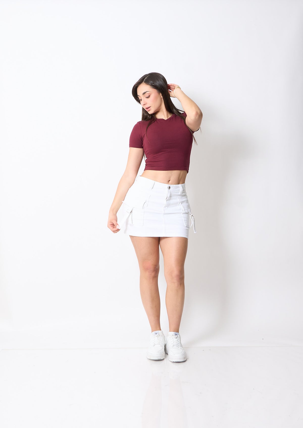 Falda Short Niza Blanco