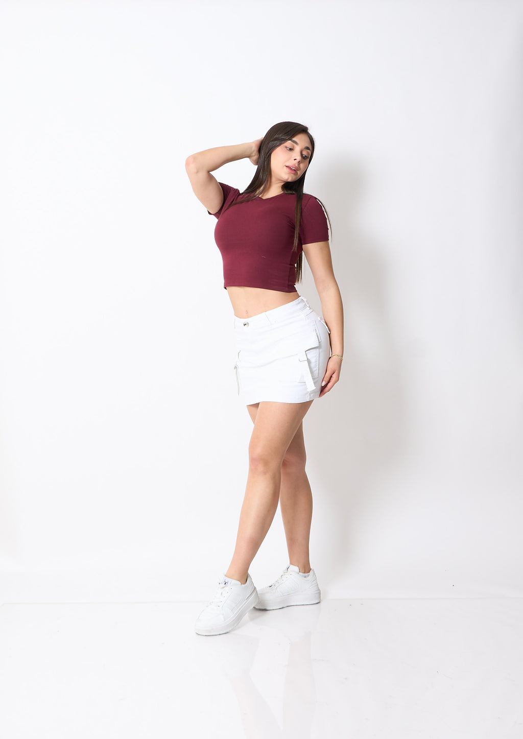 Falda Short Niza Blanco