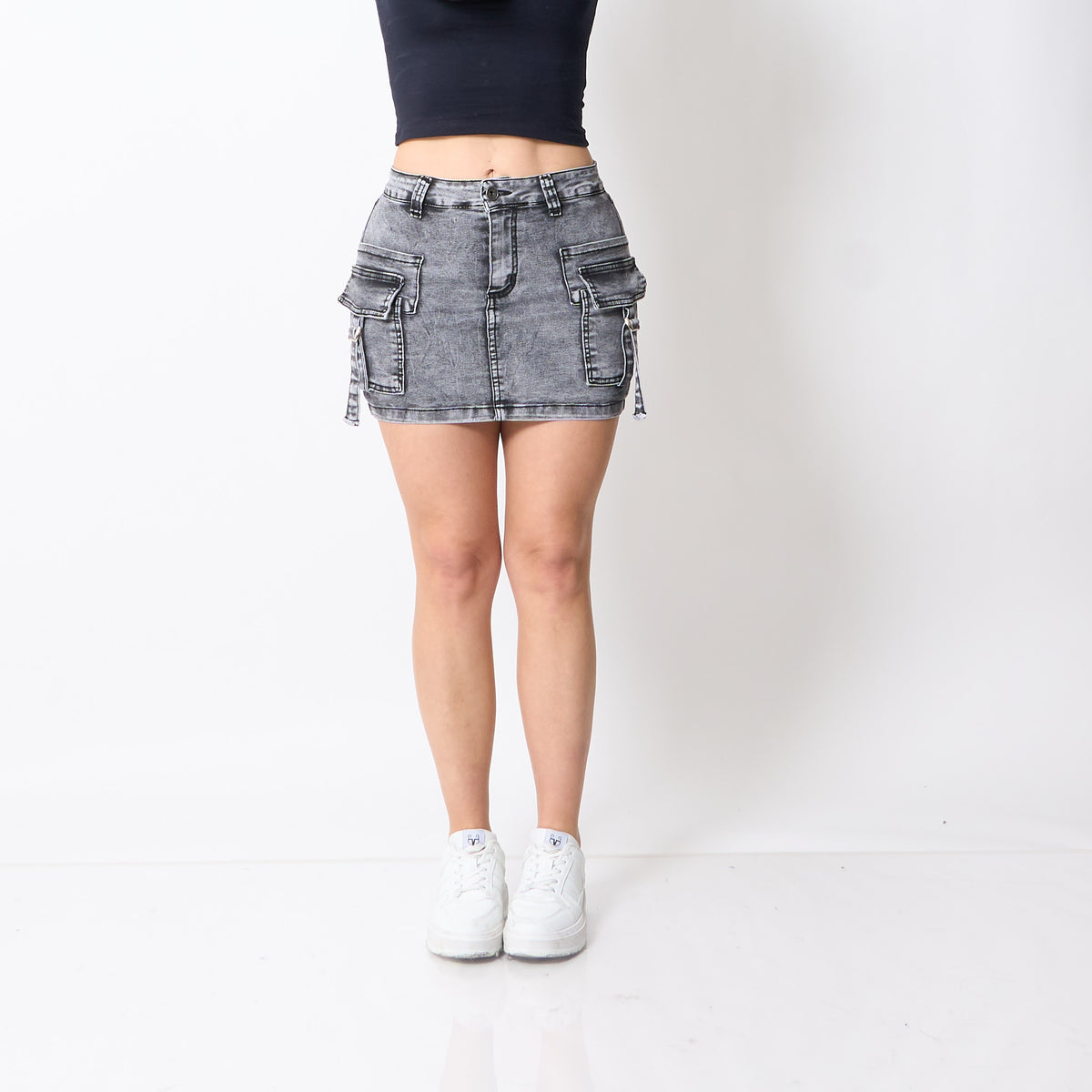Falda Short Niza Gris