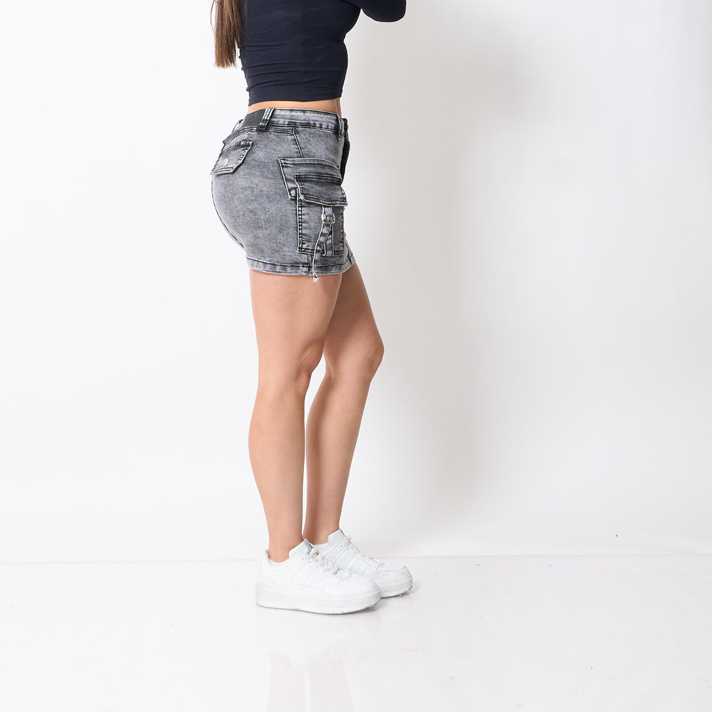 Falda Short Niza Gris