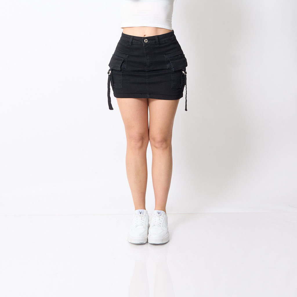 Falda Short Niza Negro