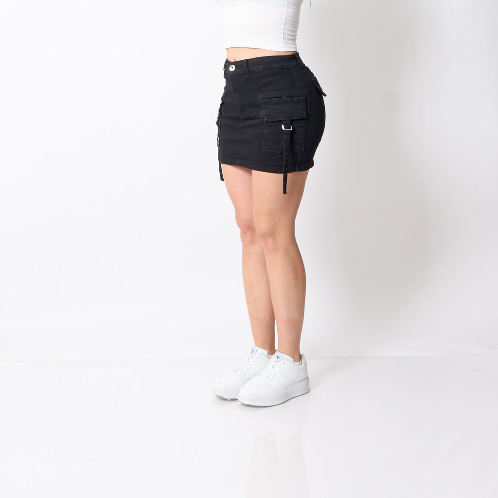 Falda Short Niza Negro