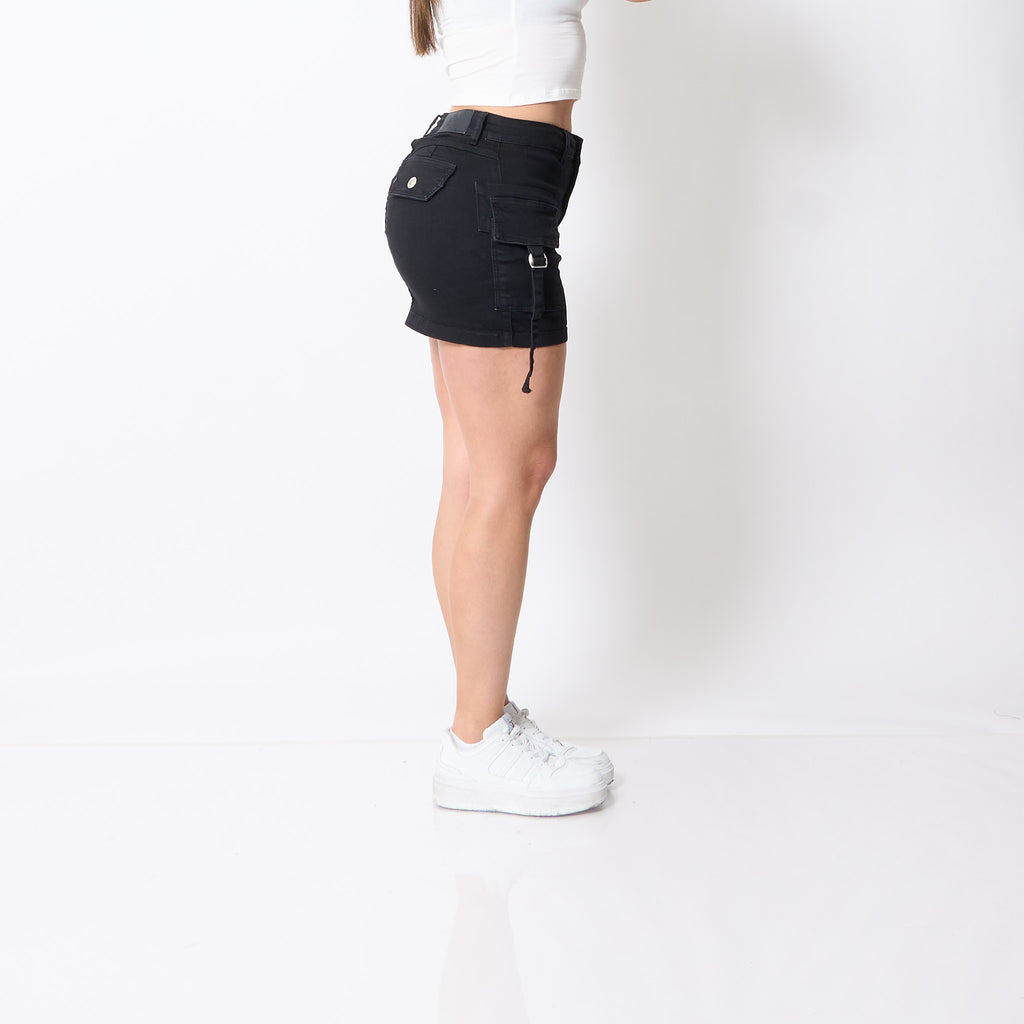 Falda Short Niza Negro