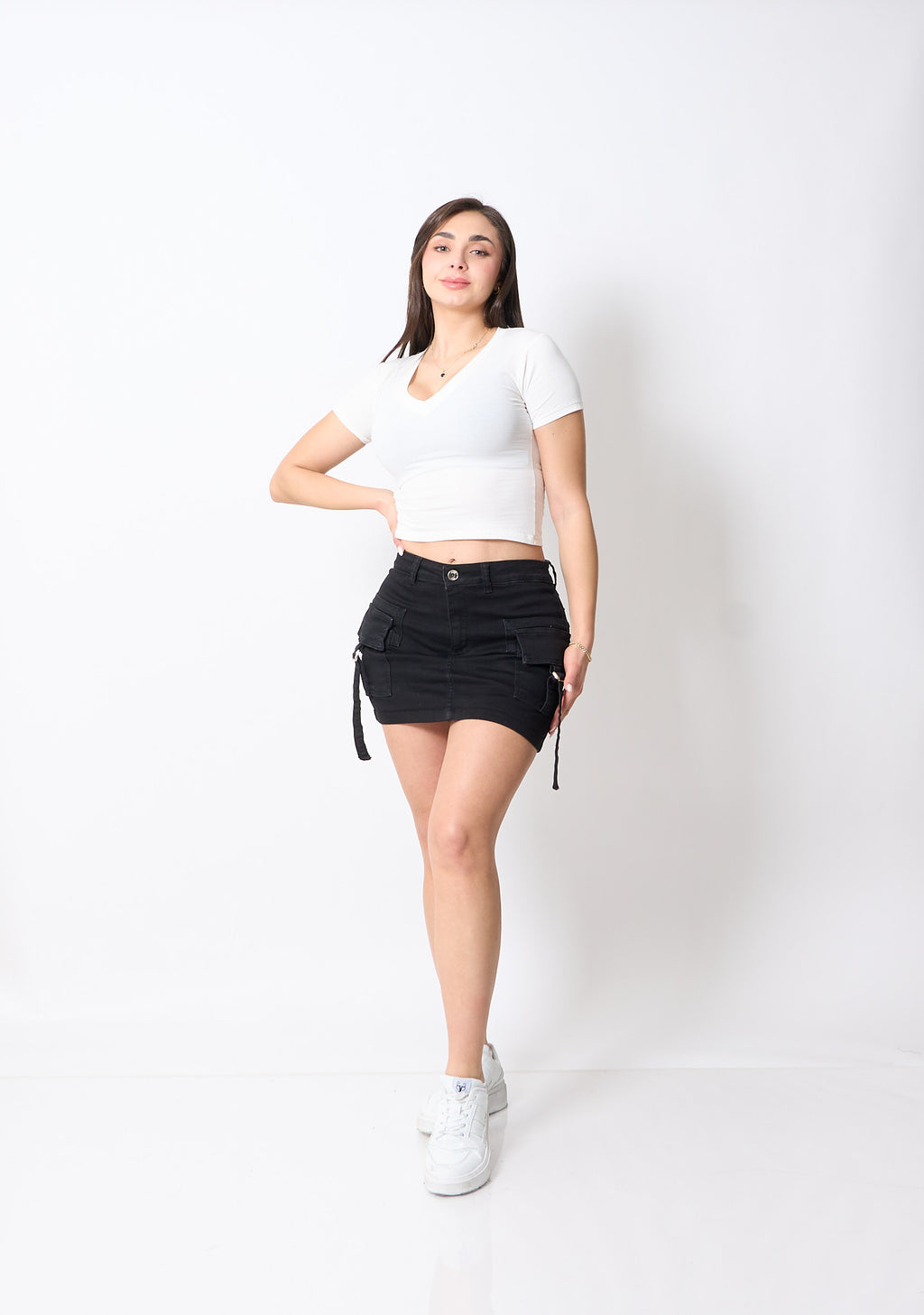 Falda Short Niza Negro