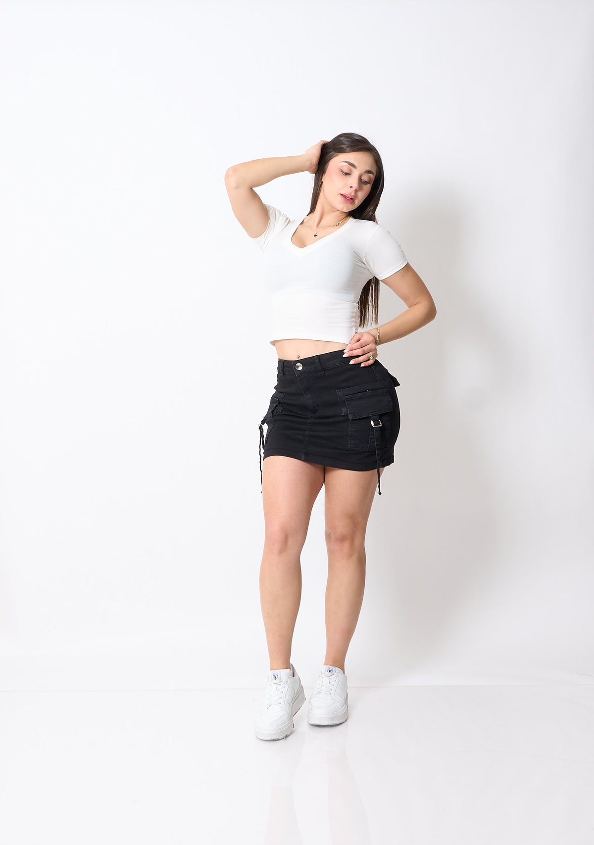 Falda Short Niza Negro