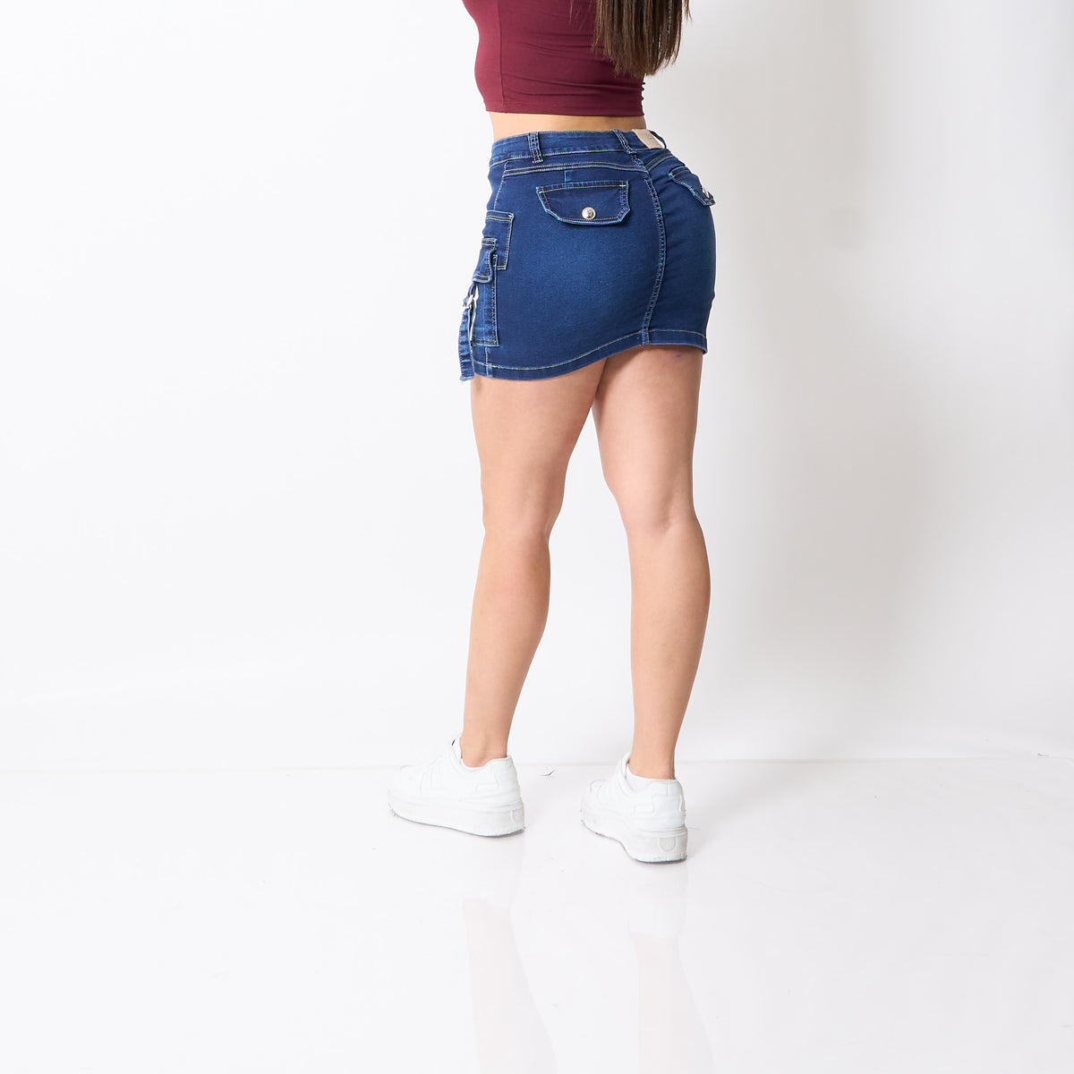 Falda Short Niza Azul