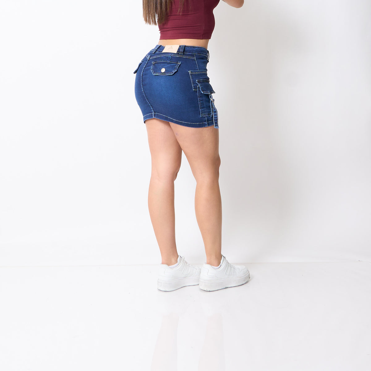 Falda Short Niza Azul
