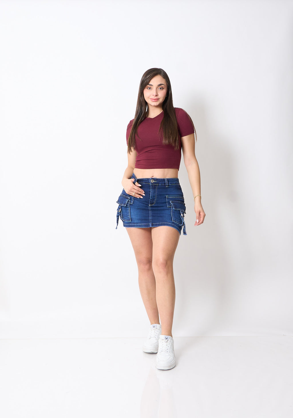 Falda Short Niza Azul
