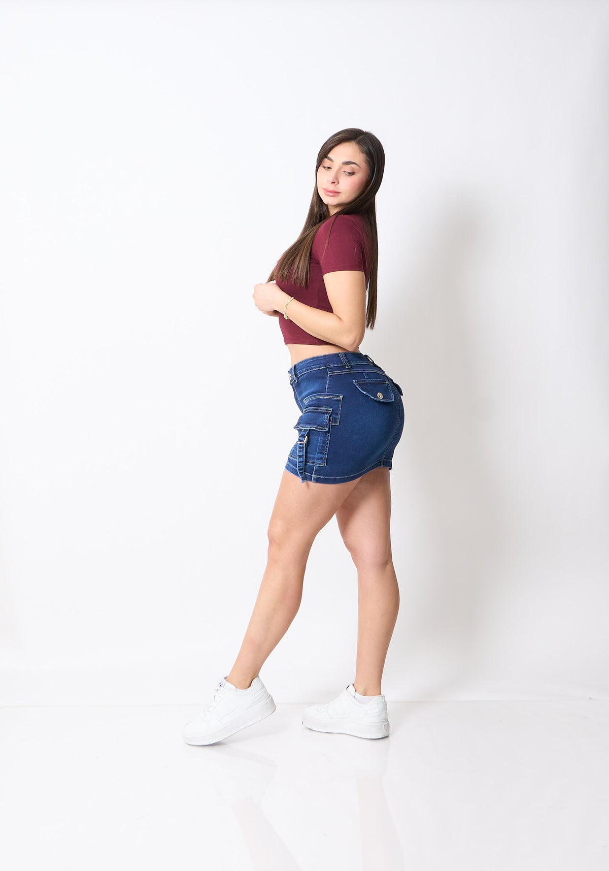 Falda Short Niza Azul