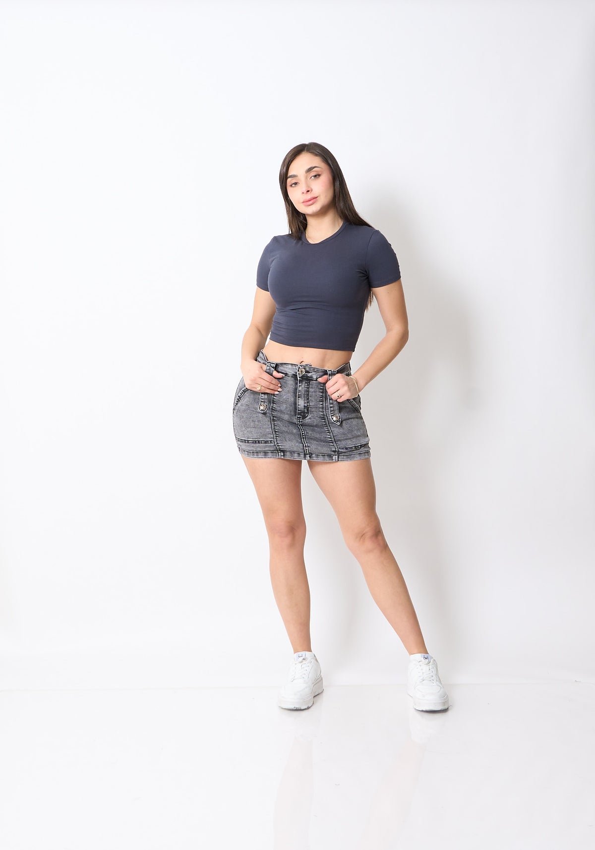Falda Short Dubai Gris