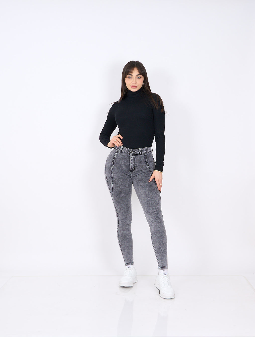 Skinny Vaquera Gris