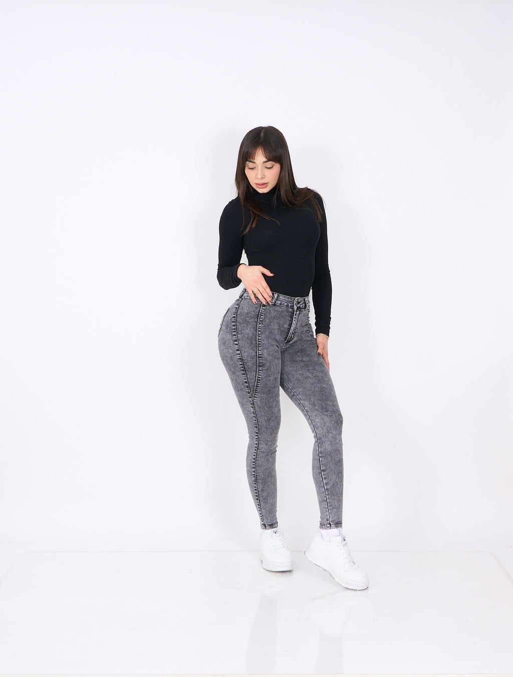 Skinny Vaquera Gris