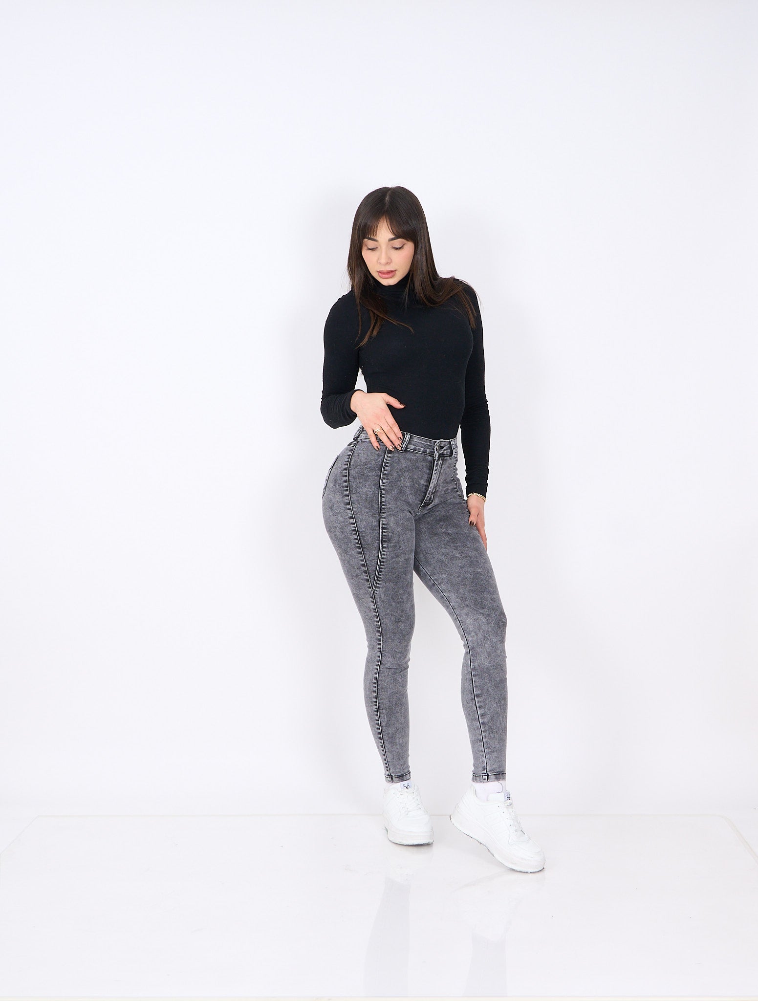 Skinny Vaquera Gris