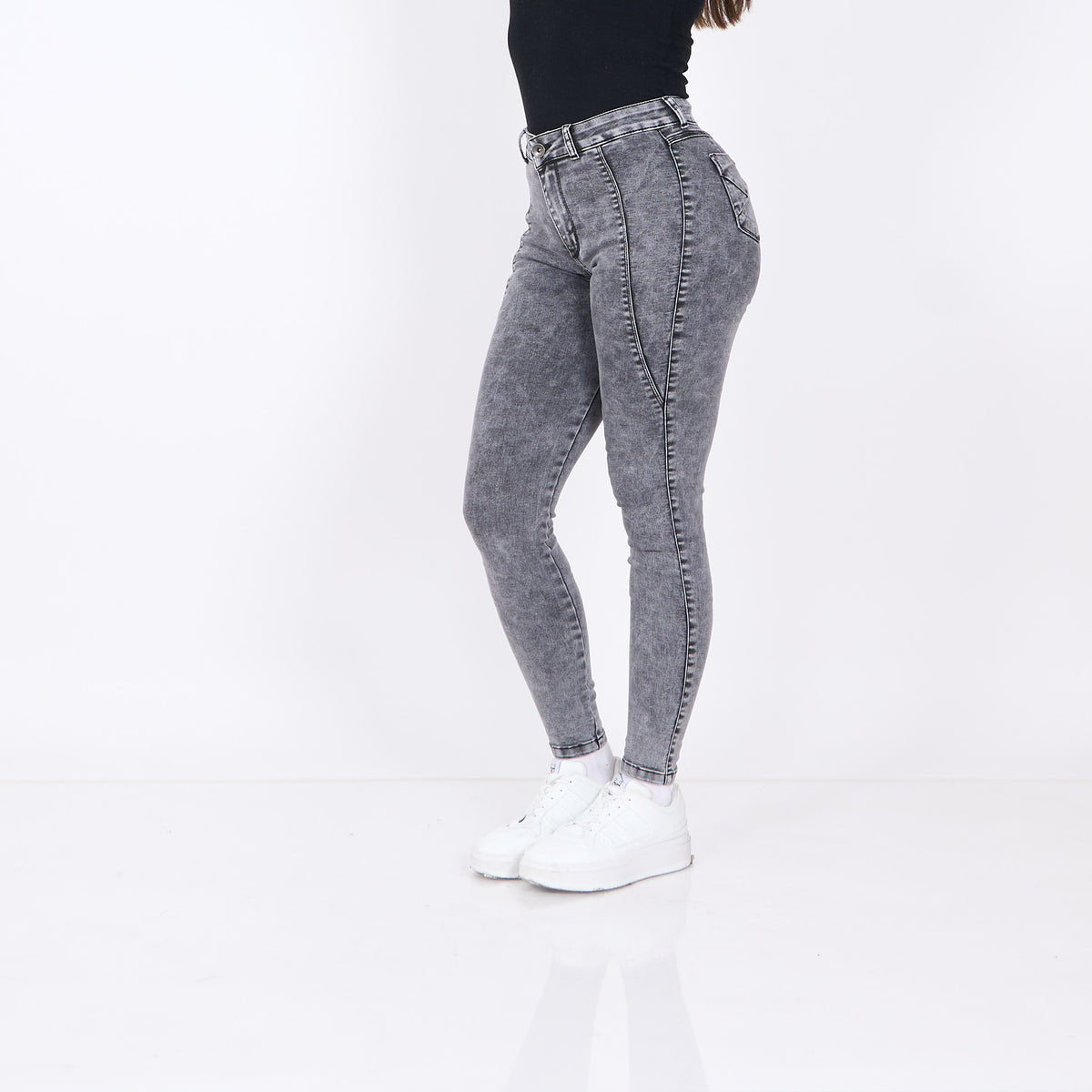Skinny Vaquera Gris