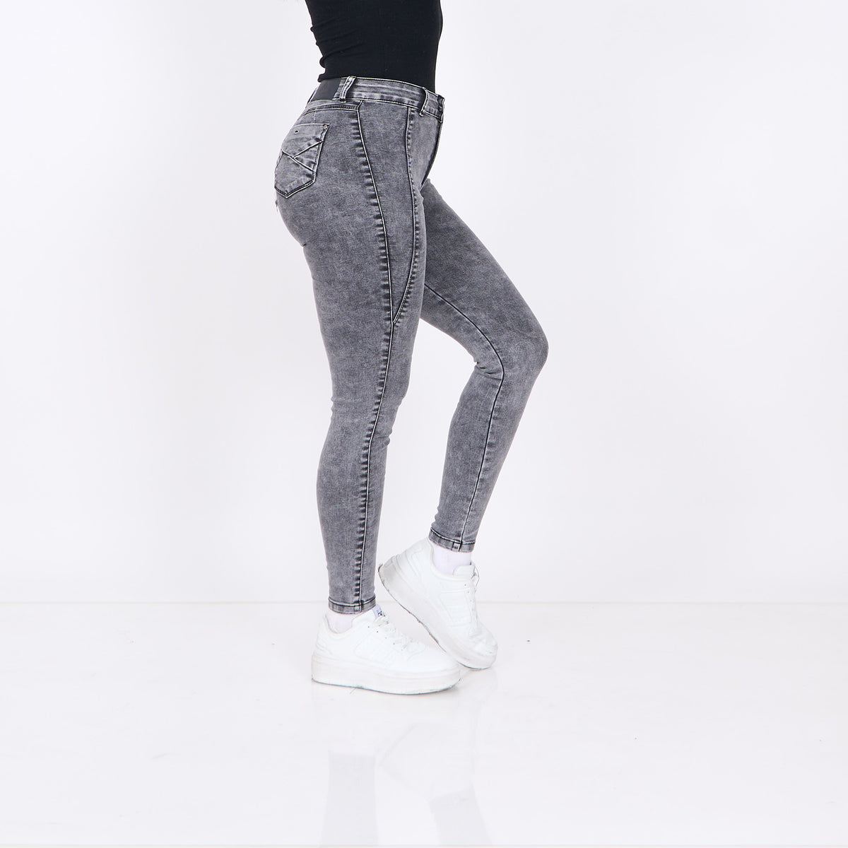 Skinny Vaquera Gris