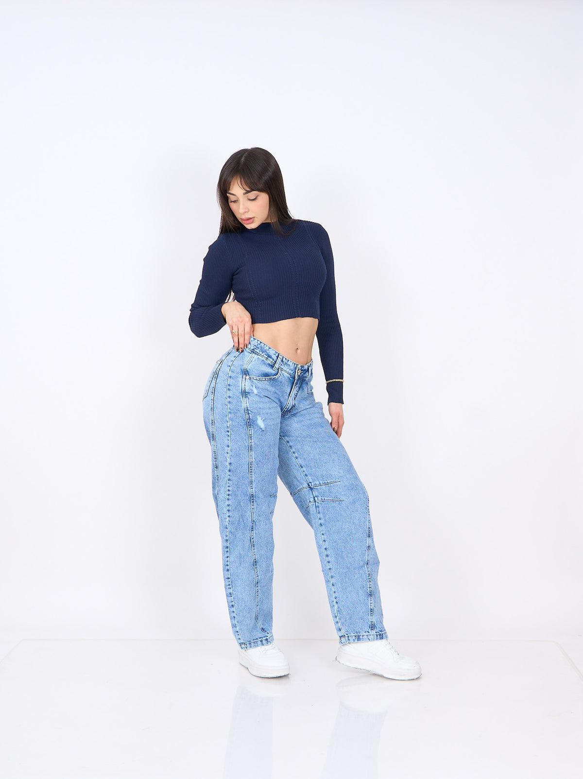 Wide Leg Curvi Celeste