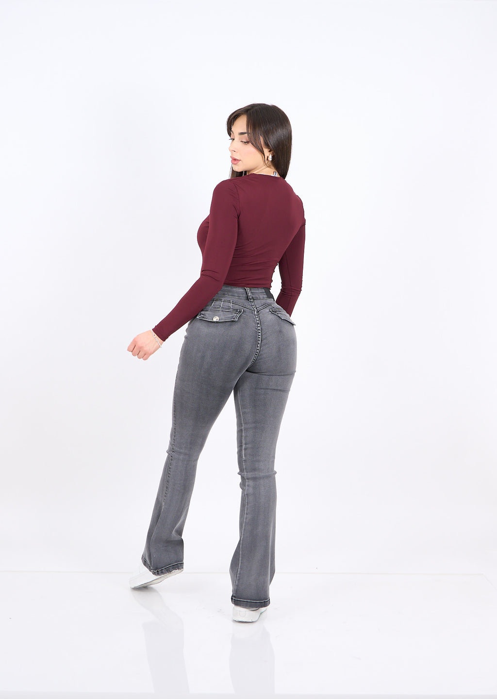Flare Tachas Gris