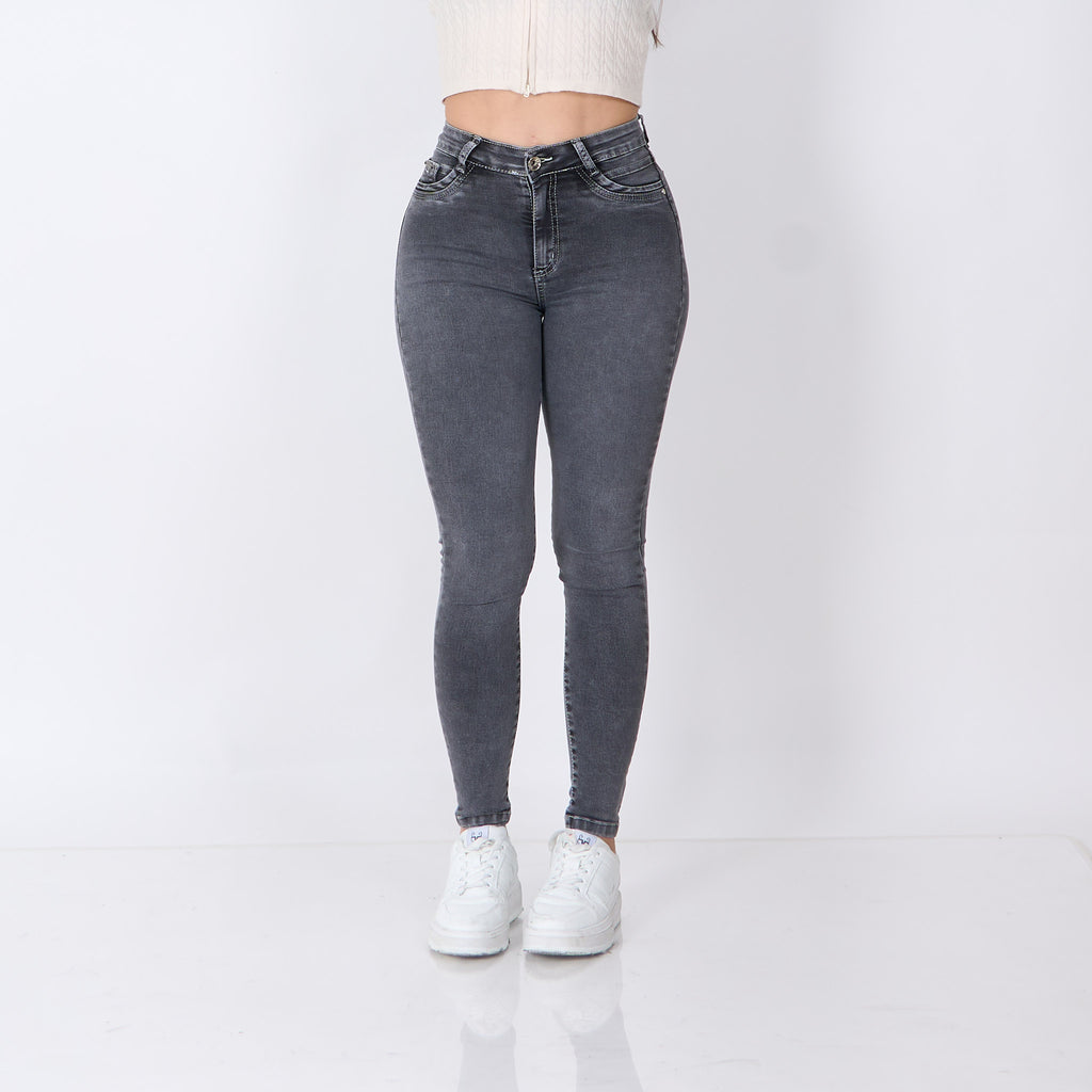 Skinny Clasico Gris Nevado