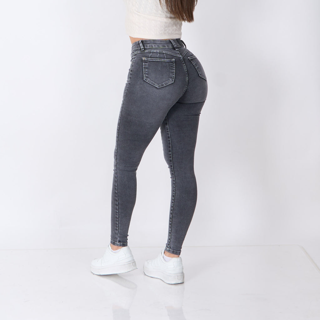 Skinny Clasico Gris Nevado