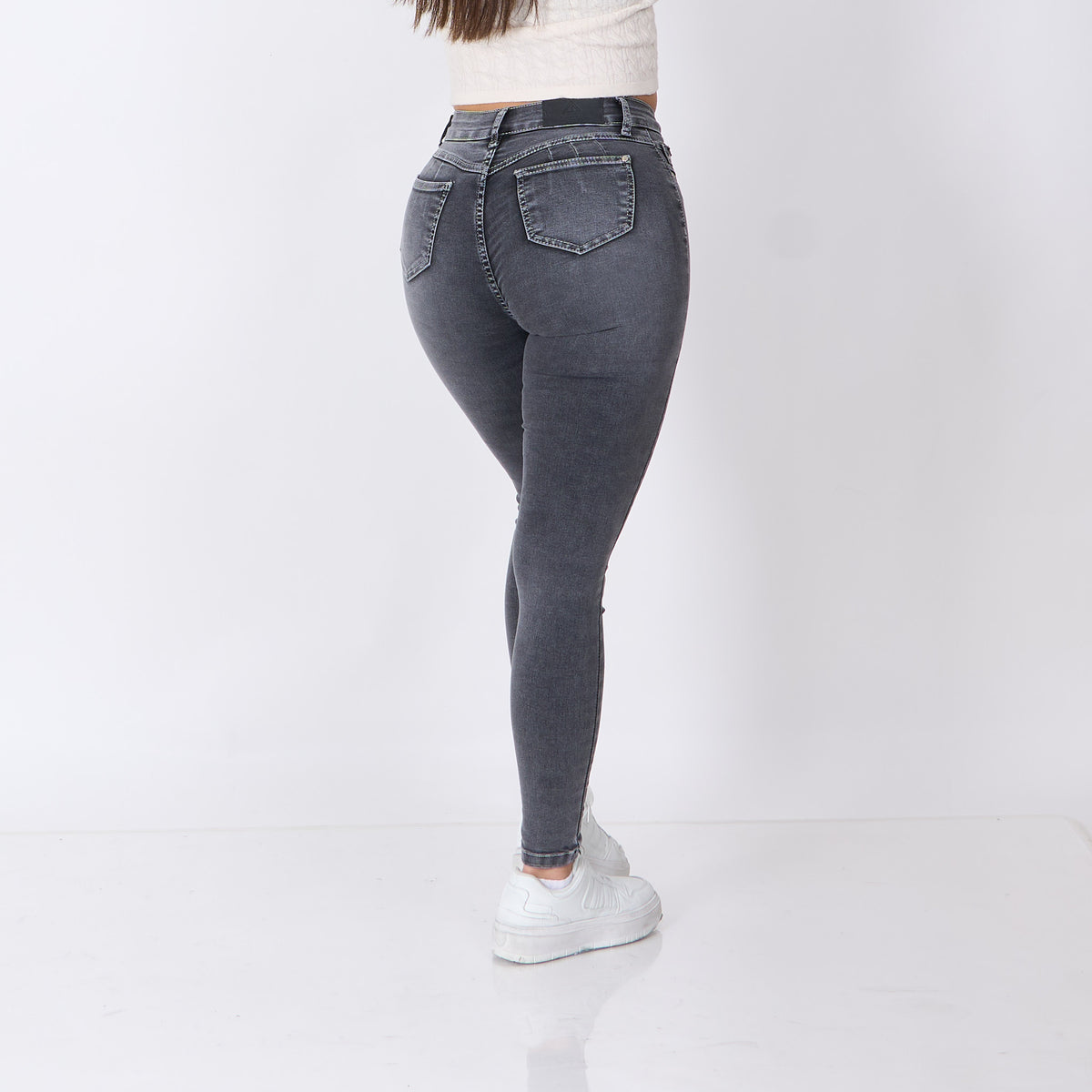 Skinny Clasico Gris Nevado