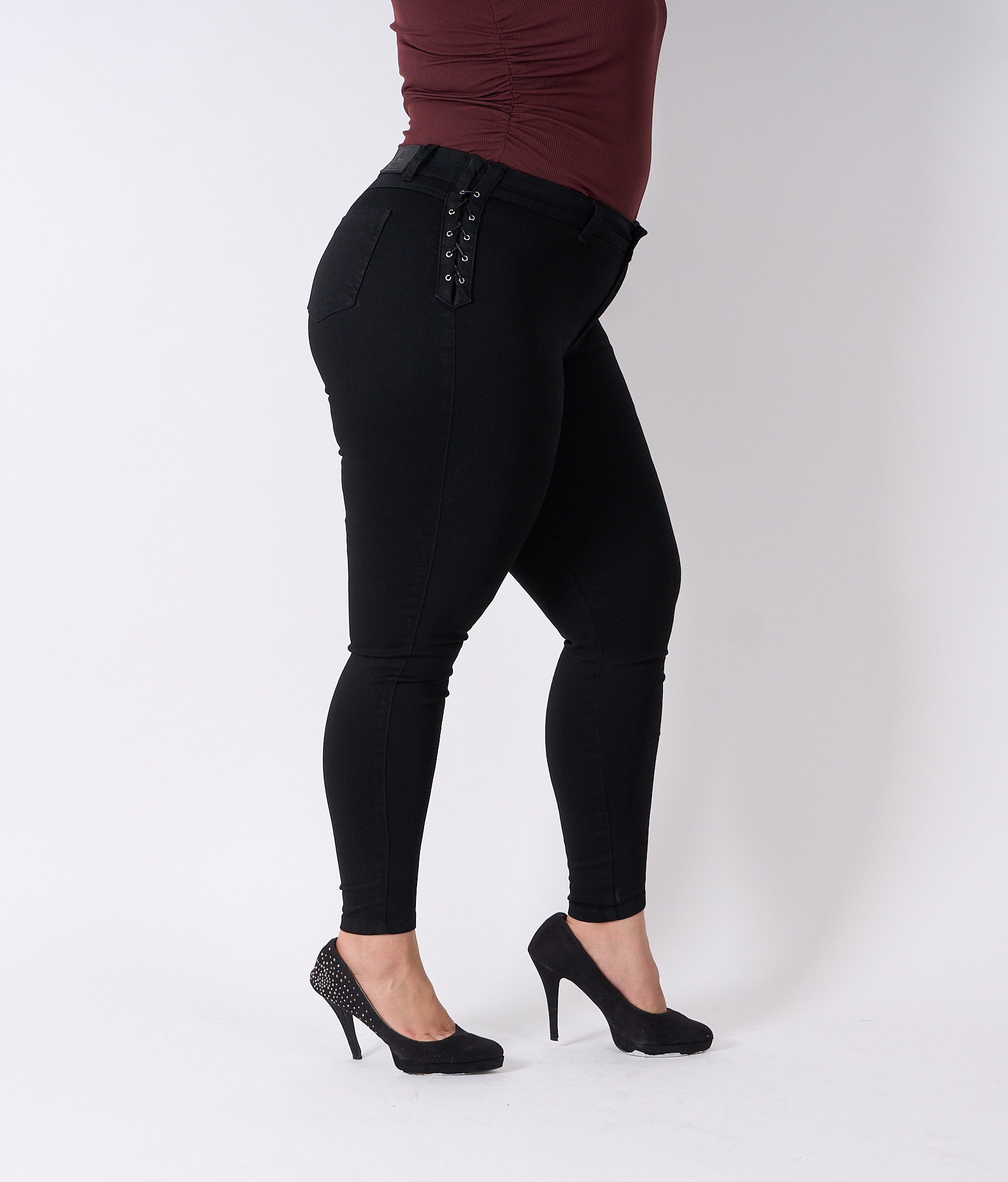 Skinny Trenzado Negro