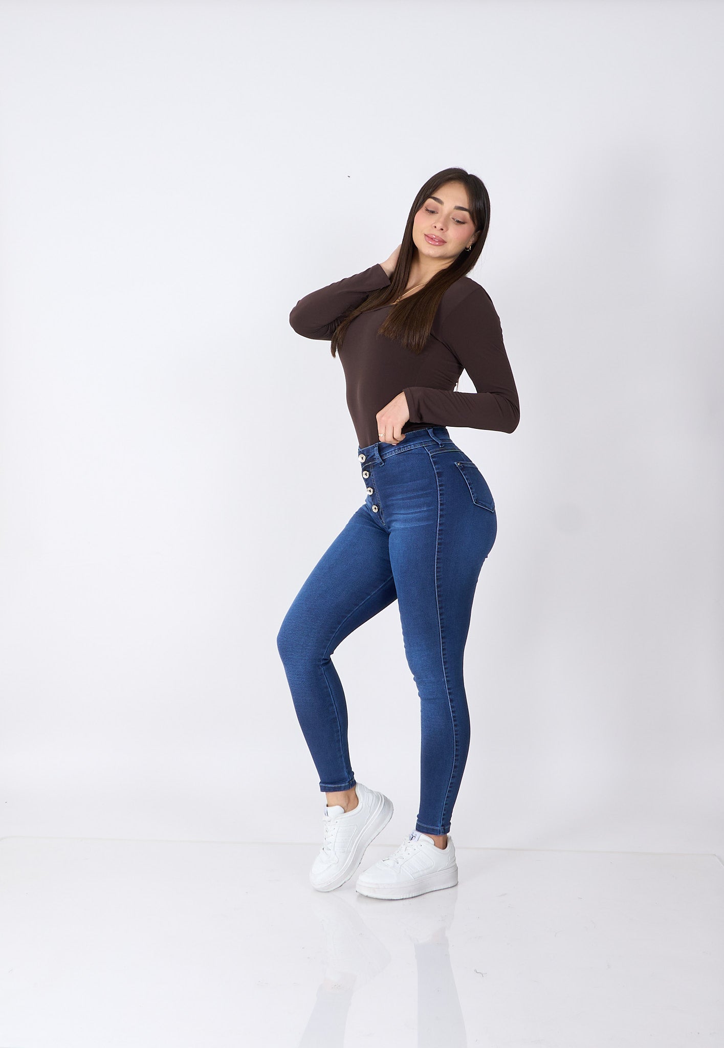 Skinny Fit Reductor Azul
