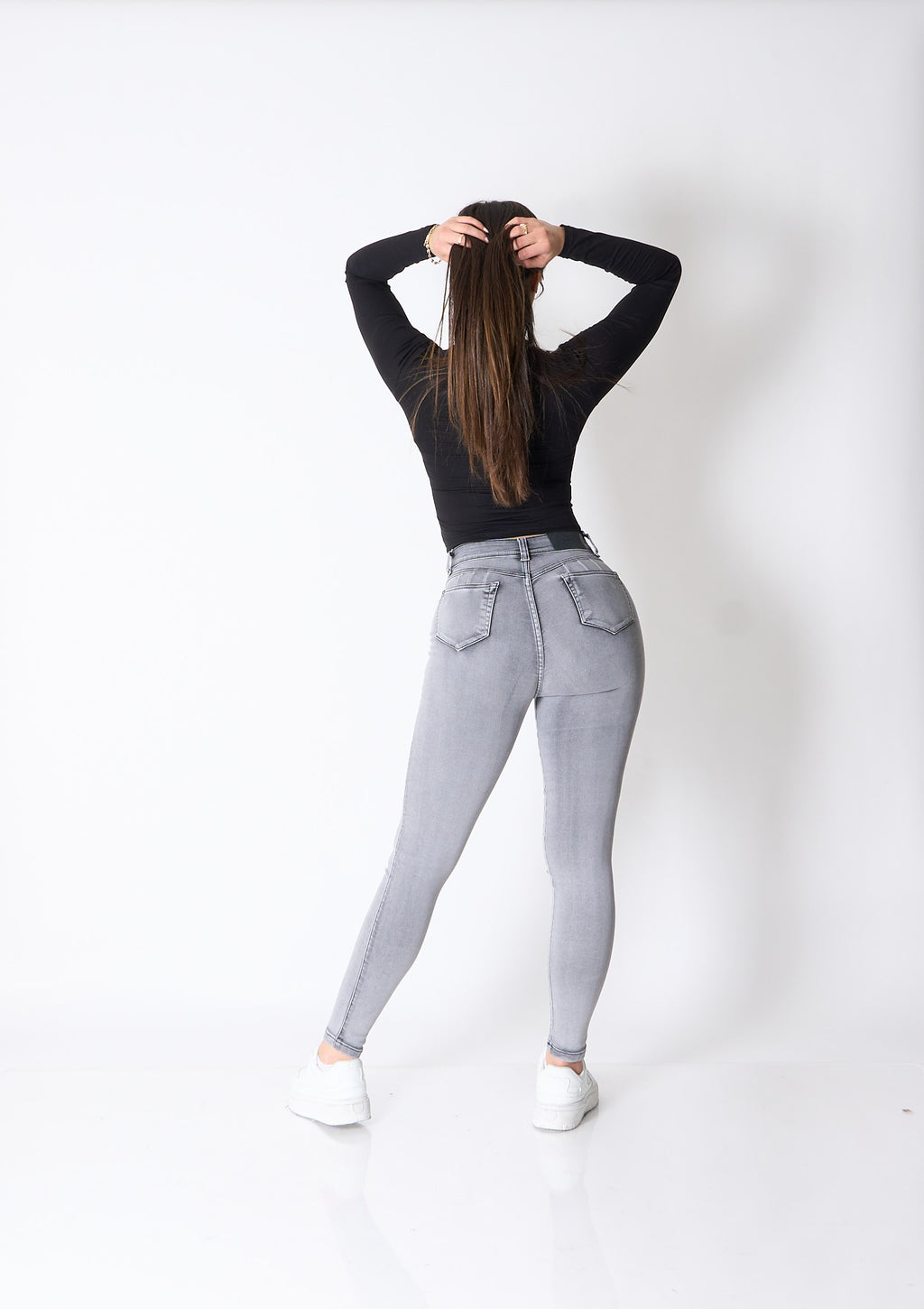Skinny Fit Gris Arena