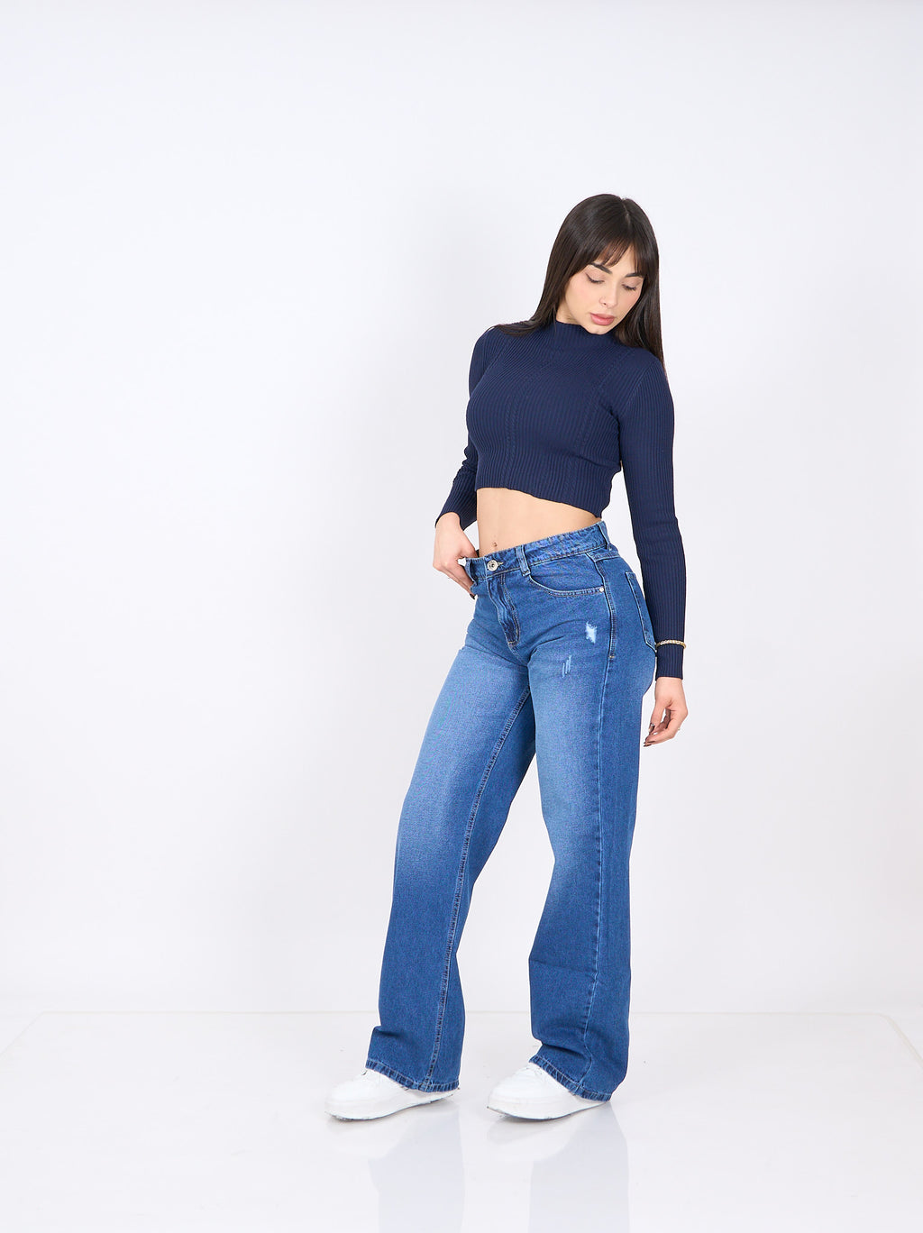 Wide Leg Domi Azul