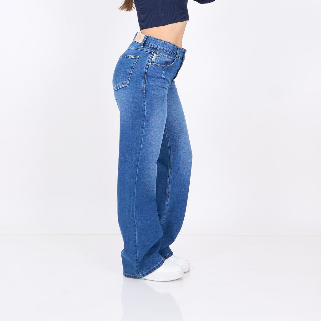 Wide Leg Domi Azul